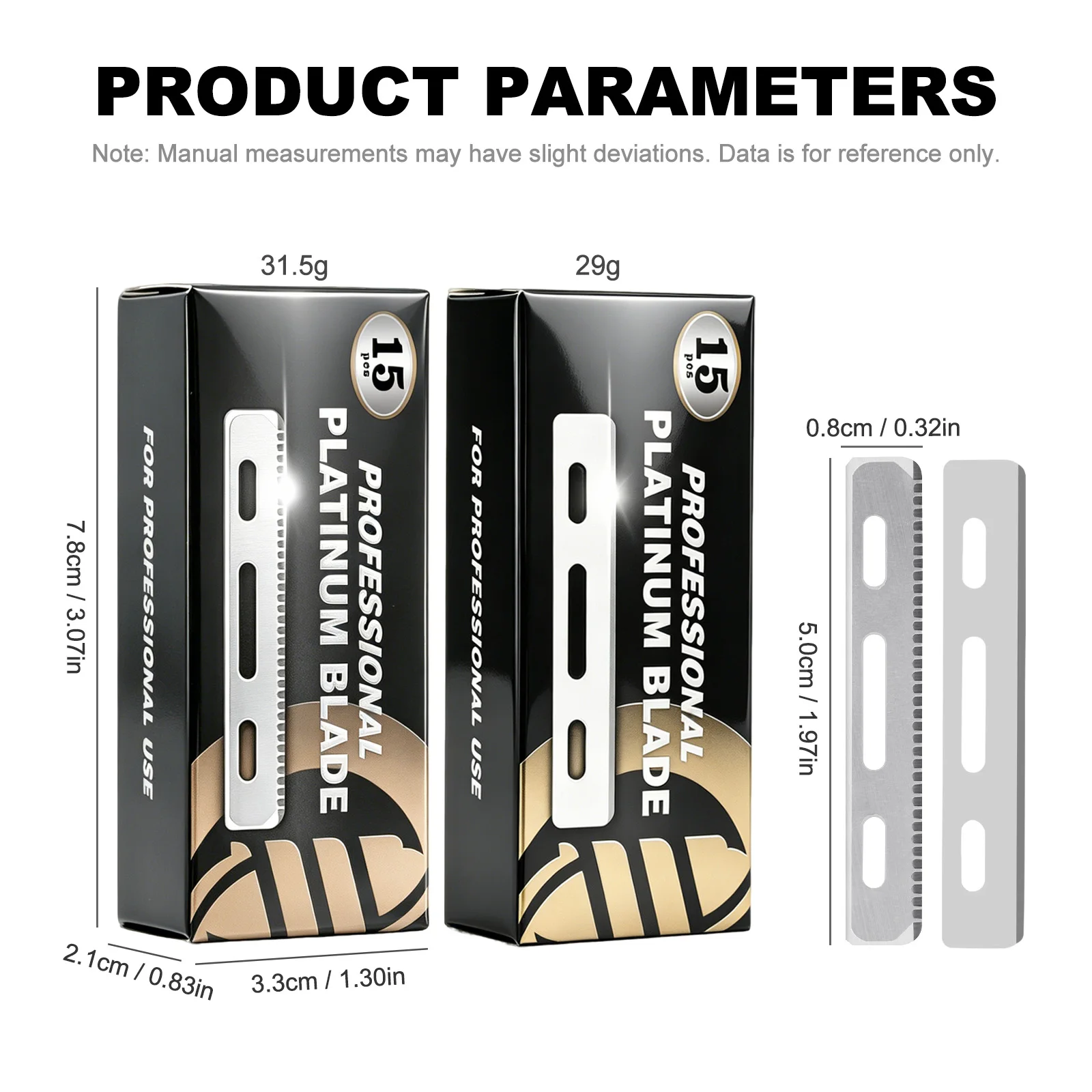 15pcs/Box Men Shaving Razor Blades Professional Barber Stainless Steel Replacement Single Side Shaver Mesh Safety Razor Knives