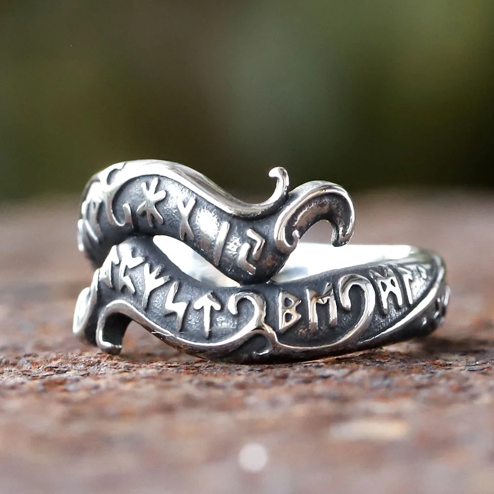 NEW 316L Stainless steel nose viking Rune men ring Dragon Animal Pagan Odin Amulet scandinavian fashion jewelry free shipping