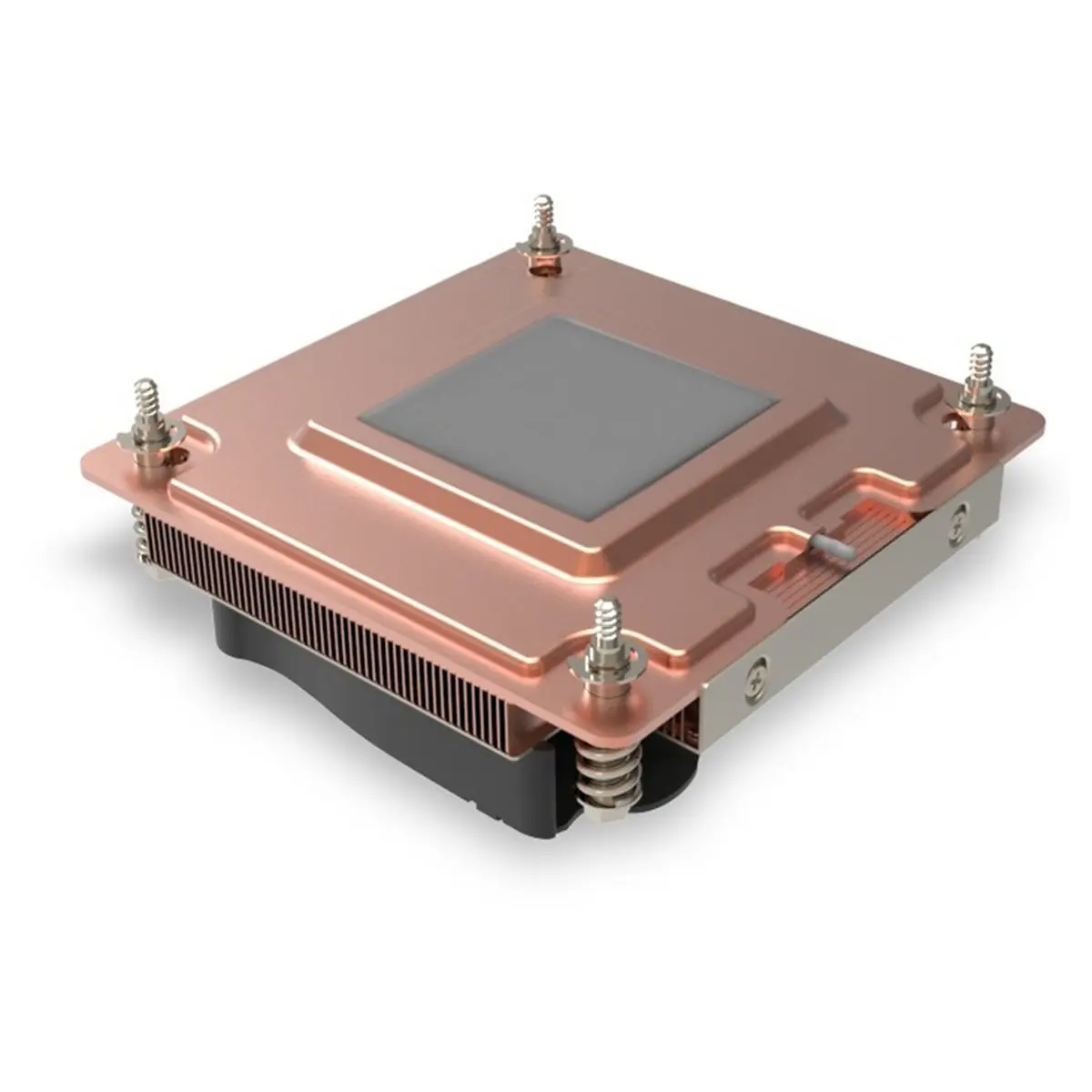 Q7 LGA1700 1U Ultra-Thin Heatsink Pure Copper CPU Cooling Fan for Server Industrial PC High Heat Dissipation Chassis