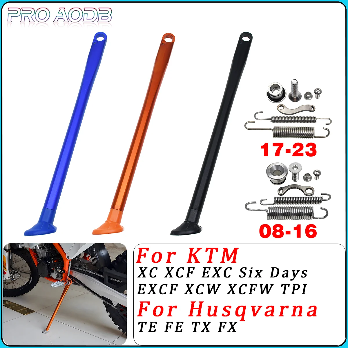 

Motorcycle Kickstand Side Stand For KTM XC XCF EXC EXCF XCW XCFW TPI Six Days Husqvarna TE FE TX FX 125 250 300 350 450 500 MOTO