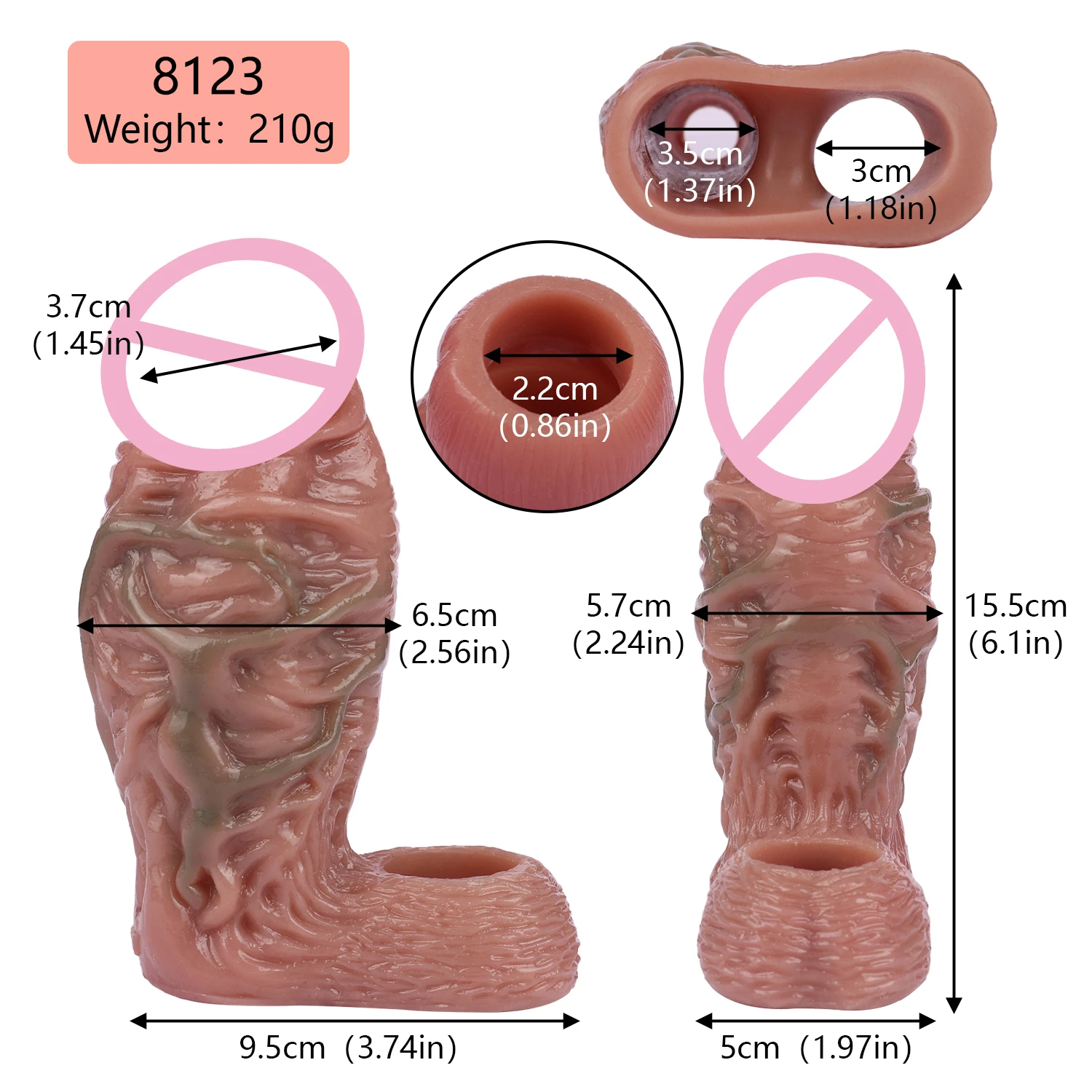 SXXY-Manga de pene grande de silicona realista para hombres, 4 estilos, anillo anticaída, Juguetes sexuales apilables para agrandar el pene