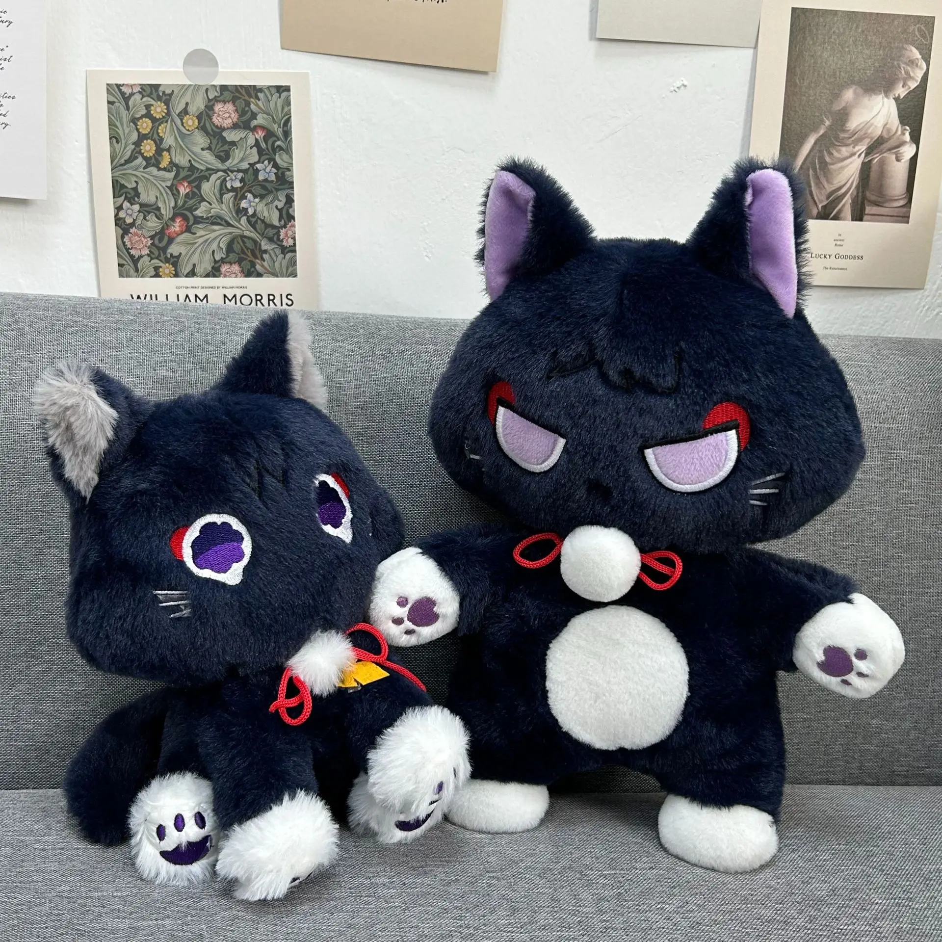 

Genshin Impact Wanderer Fairy Tale Cat Series Ballader Standing Cat Cute Plush Toy Birthday Christmas Gift Room Decoration