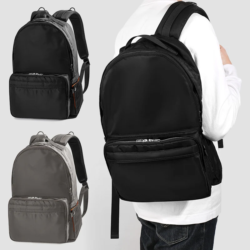 2025ss Fashion Japanese Trend Series Outdoor Leisure Lightweight Backpack Nylon Travel Computer Bag Waterproof Men School Bag