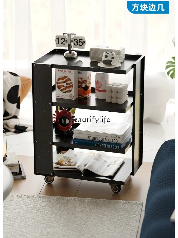 Mobile trolley wrought iron rack sofa corner few modern simple bedside table