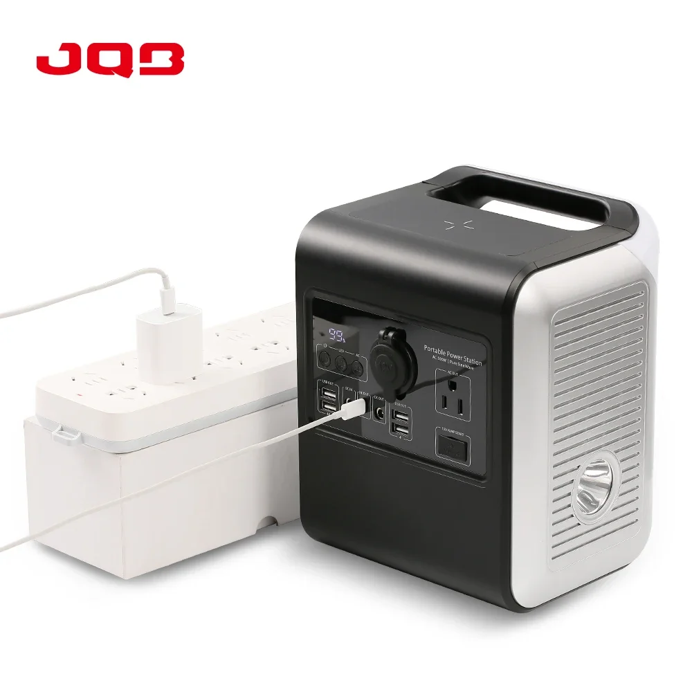 500W Power Station High Capacity 150Ah Multi-function power bank with 12V Jump starter car emergency tools