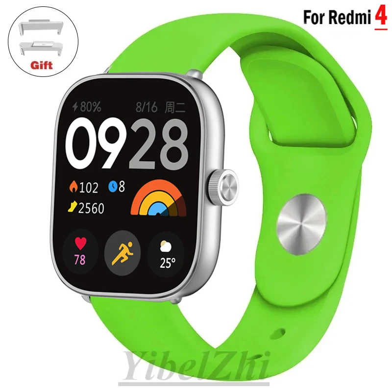 Soft Silicone Bracelet for Redmi watch 4 strap SmartWatch WristBand correa Accessories Sport Watchband for xiaomi mi band 8 pro