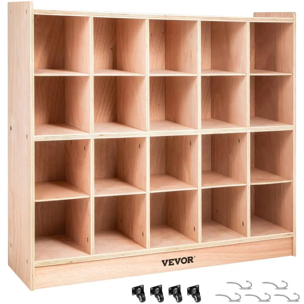 

Cubby Wooden Storage Unit 20 Cubby Storage Unit for classroom 30 Inch High Plywood Wooden Cubbies for classroom