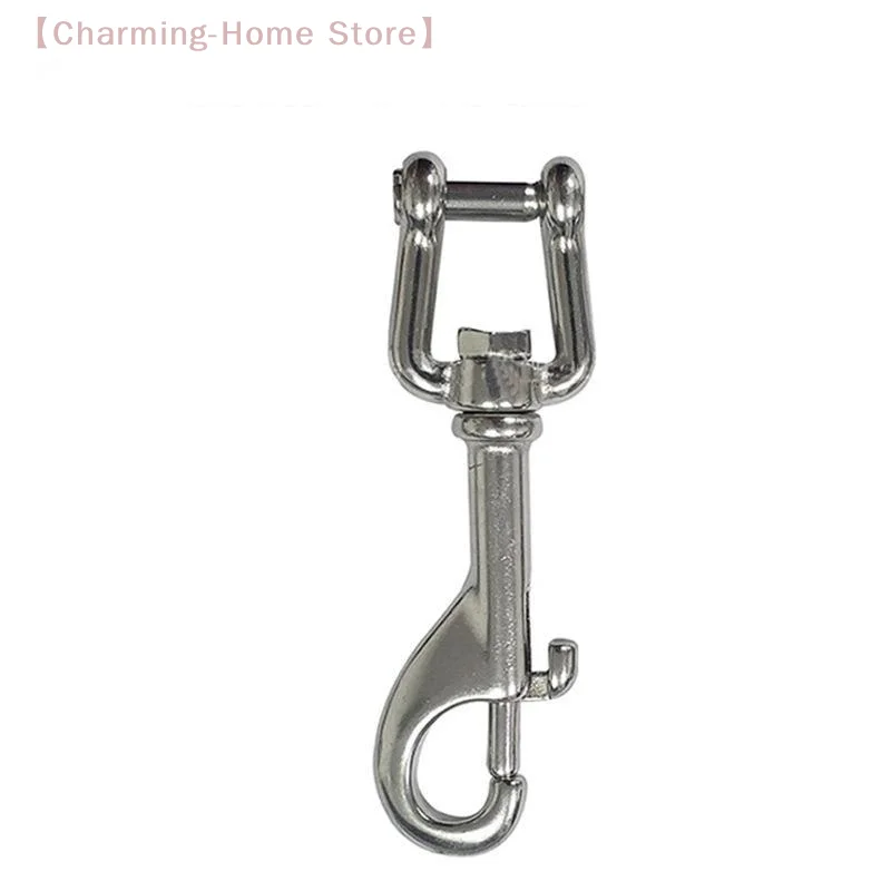【M】85/100mm Marine Diving Shackle Bolt Swivel Strap Eye Bolt Snap Heavy Duty Sailing Boat Chain Clip Hook