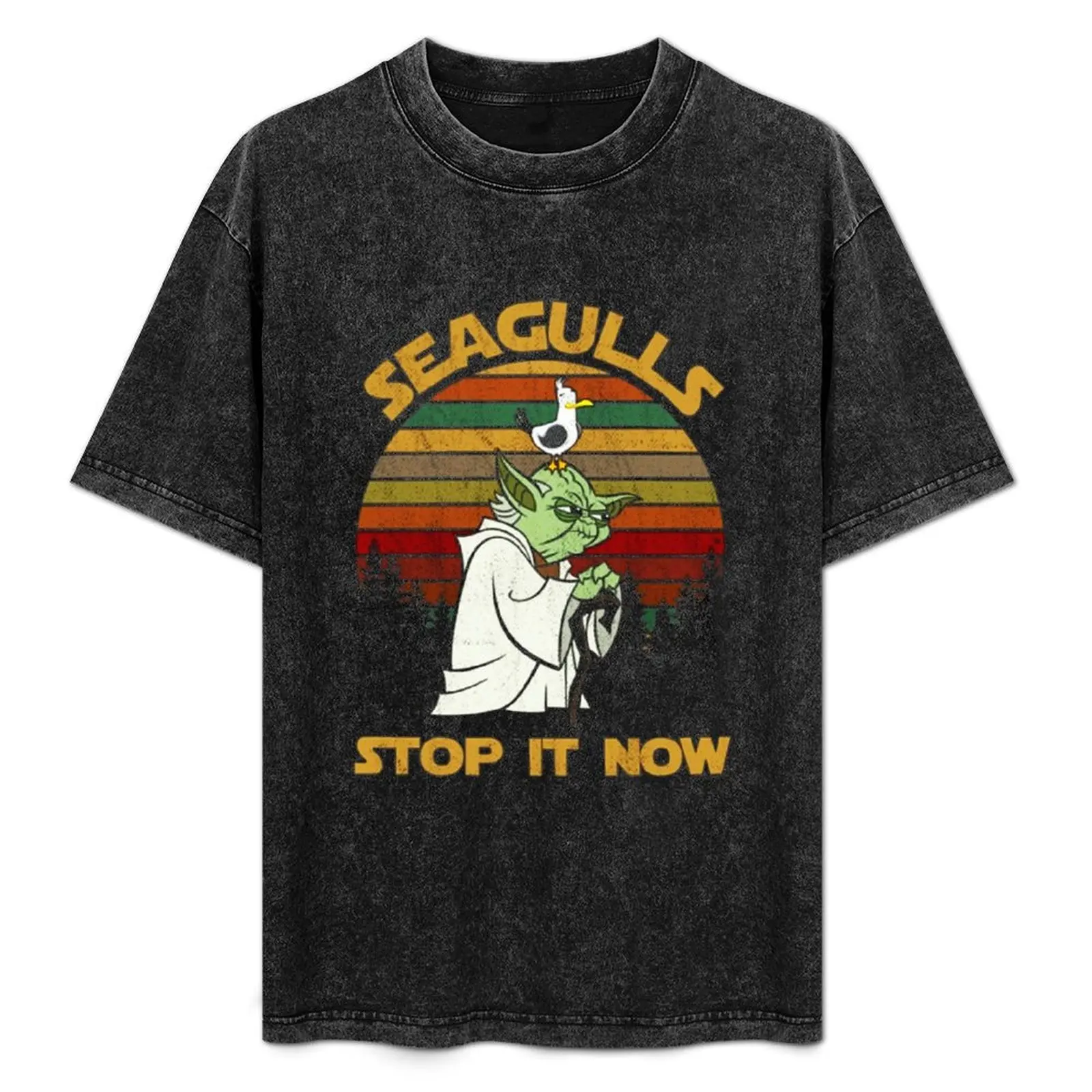 SEAGULLS STOP IT NOW T-Shirt vintage anime shirt plain anime sweat compression shirt men