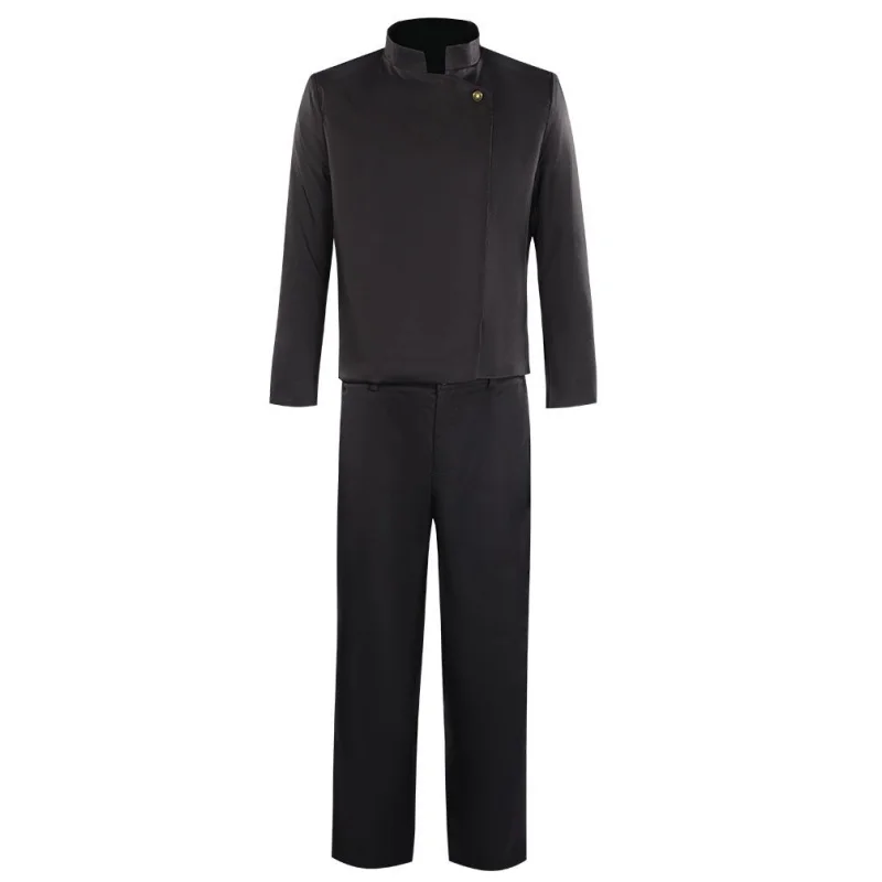 Anime Jujutsu Kaisen Satoru Gojo Cospaly Costumes Wigs Glasses Mens High School Uniform Suit Halloween Party Costume