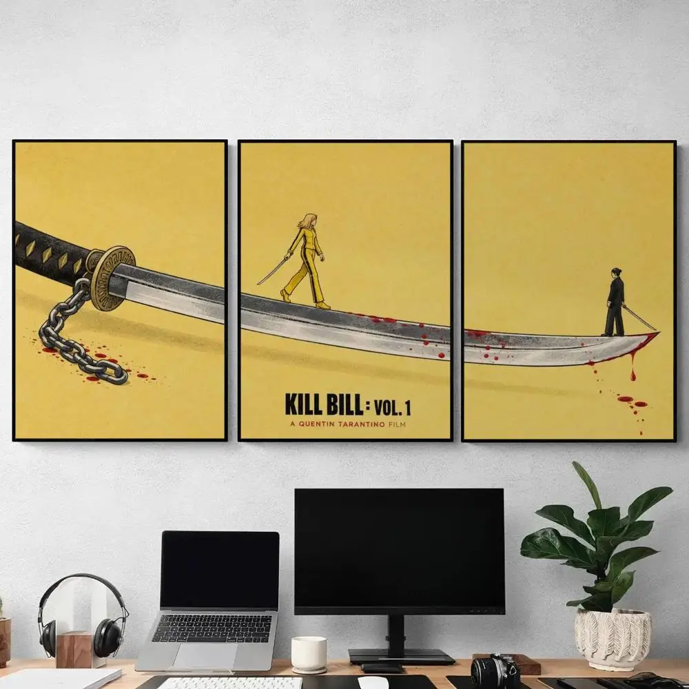 1PC Classic Movie K-Kill Bill Poster Wall Art Prints for Bedroom Living Room Office Home Decoration Hanging Artwork Gift