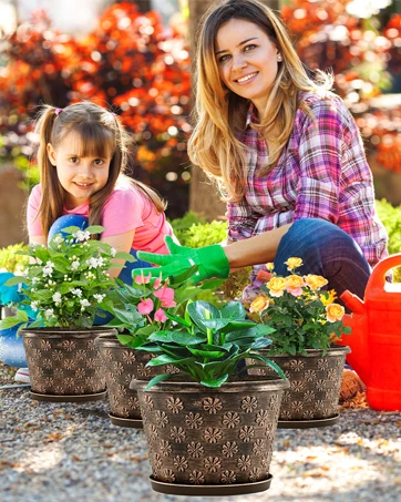 8 inch flower pots