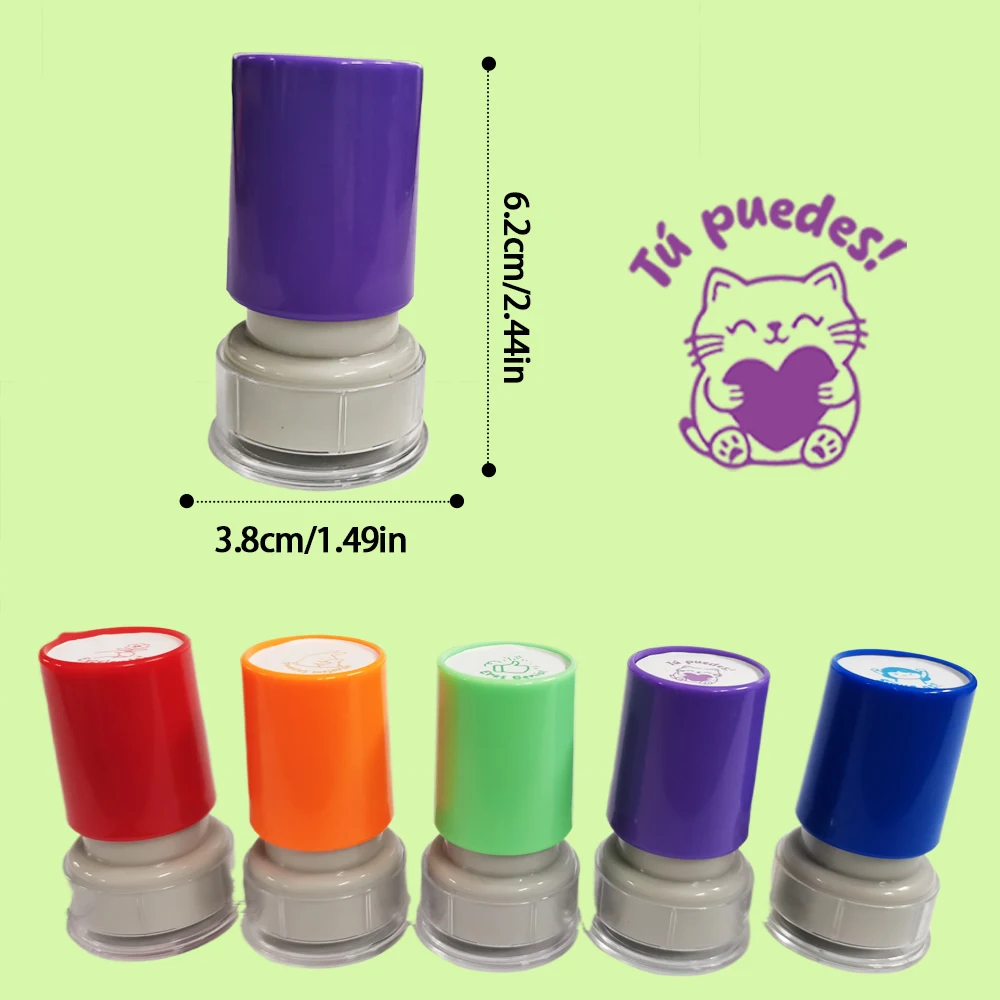 جائزة مجموعة الختم الإسباني المكونة من 5 قطع لتعلم الطلاب، مراجعة الآباء والمعلمين وثناء المعلم