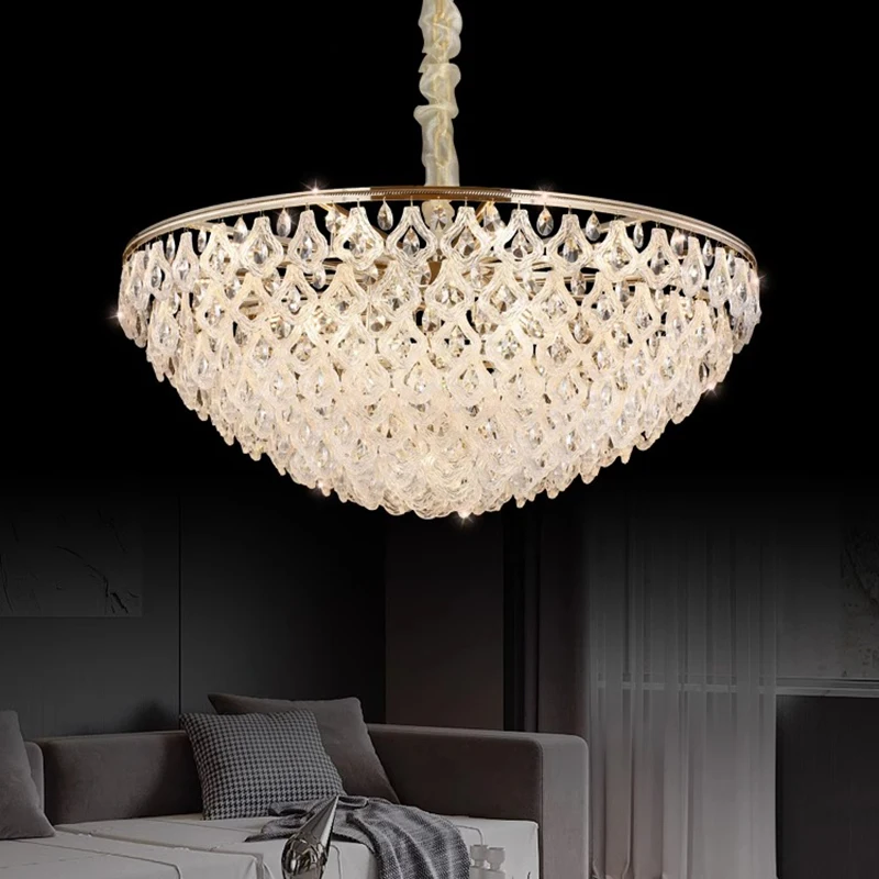 Huisdecoratie Hanglampen, Luxe Kristallen Woonkamer Kroonluchter, Eetkamer Hanglamp, Plafondlamp, Binnenverlichting