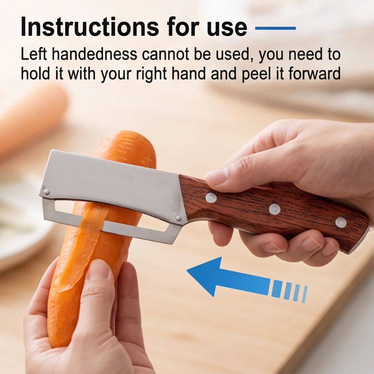 Stainless steel peeler with wo - Woodworking Diy Projects ulasan dan harga