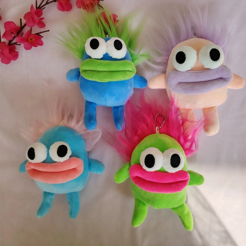 ソーセージポテトガールブレイドロードぬいぐるみ人形フューリーアグリーキュートキーホルダーバックパック小さなペンダントふわふわキーホルダー