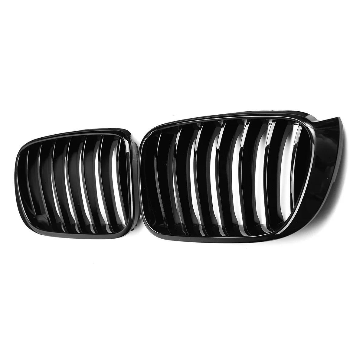 Grille de rein de sport avant brillante pour voiture, grilles de pare-chocs de course, remplacement à lamelle unique, BMW Bery F25 Tage F26 2014-2017, 256