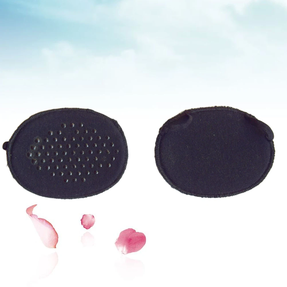 

1 Pair Open-Toed Forefoot Cushion Insoles Anti-Slip Foot Pads For High Heels Pressure Relief Black Foot Care Tool