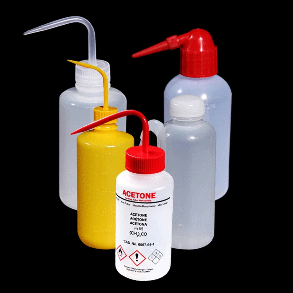 PE 150ml 250ml 500ml Squeeze Washing Cleaning Blowing Colorful Safety Bottle Lab Plasticware Chemical Reagents Experiment