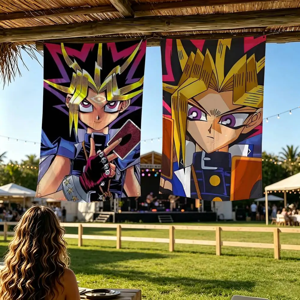 Y-Yu-Gi-Oh Victory Dragon Flag Digital Printing Banner for Garage Wall Out Door Decoration