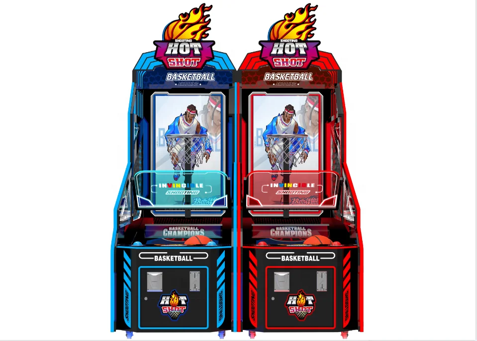 High Quality Coin Operated Machine Basketball Shooting Game Indoor Amusement Basketball  Machine