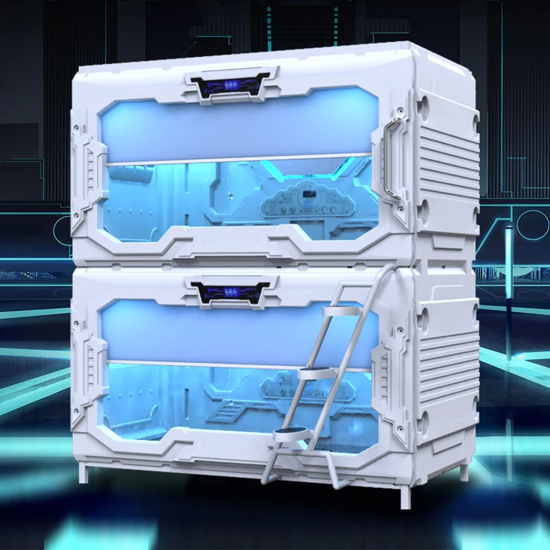 EZ-Home Japanese-style capsule cabin modern space capsule bed simple furniture indoor capsule room apartment hotel  bunk bed