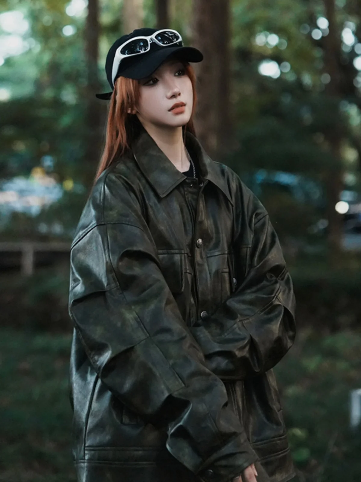 

Мужская кожаная куртка-пилот для мотоциклистов, коричневая, весна-осень, большие размеры, в американском ретро-стиле, для уличного стиля и работы