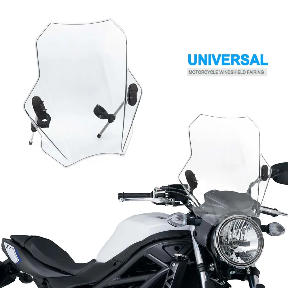 

Motorcycle Windscreen Windshield Covers Deflector Universal For Yamaha V-Star XVS 250 650 950 1100 1300 Virago XV 250 500 535