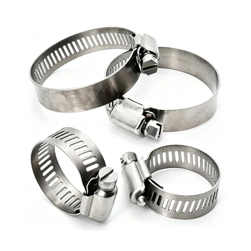 1 PCS  Hose Clamp 8mm–108mm TA2 Pure Titanium Drive Hose Clamp Automotive Fuel Hose Clamp Suitable for Fuel Lines/Hoses/Pipes