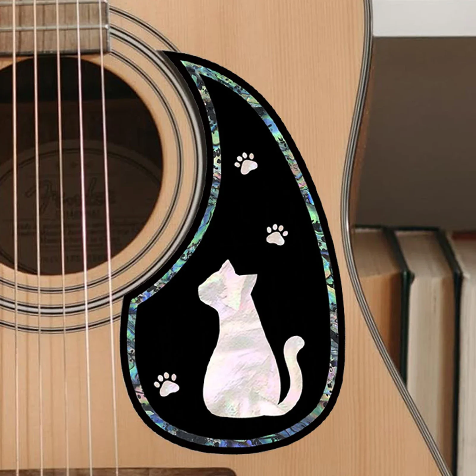

Acoustic Pickguard Scratch Protector For Stringed Instrument Vintage Tear-Resistant Protective Pickguard For Guitar Stage