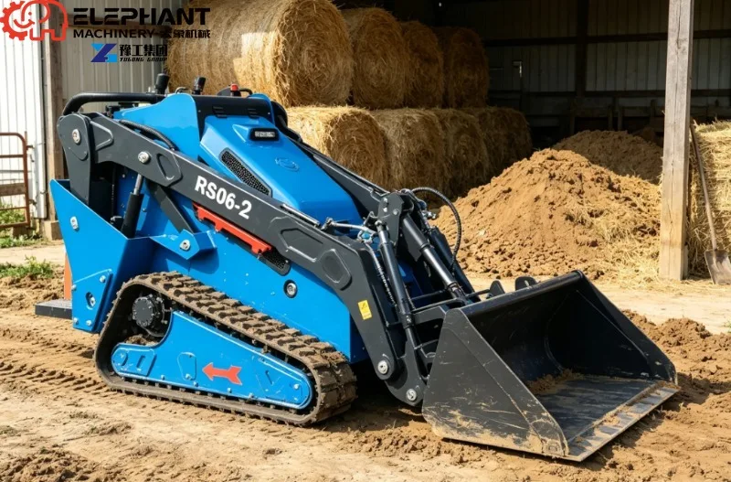 600kg Mini Skid Steer Crawler Loader EPA Engine Hydraulic Pump With Attachments Factory Supply Support OEM Customization