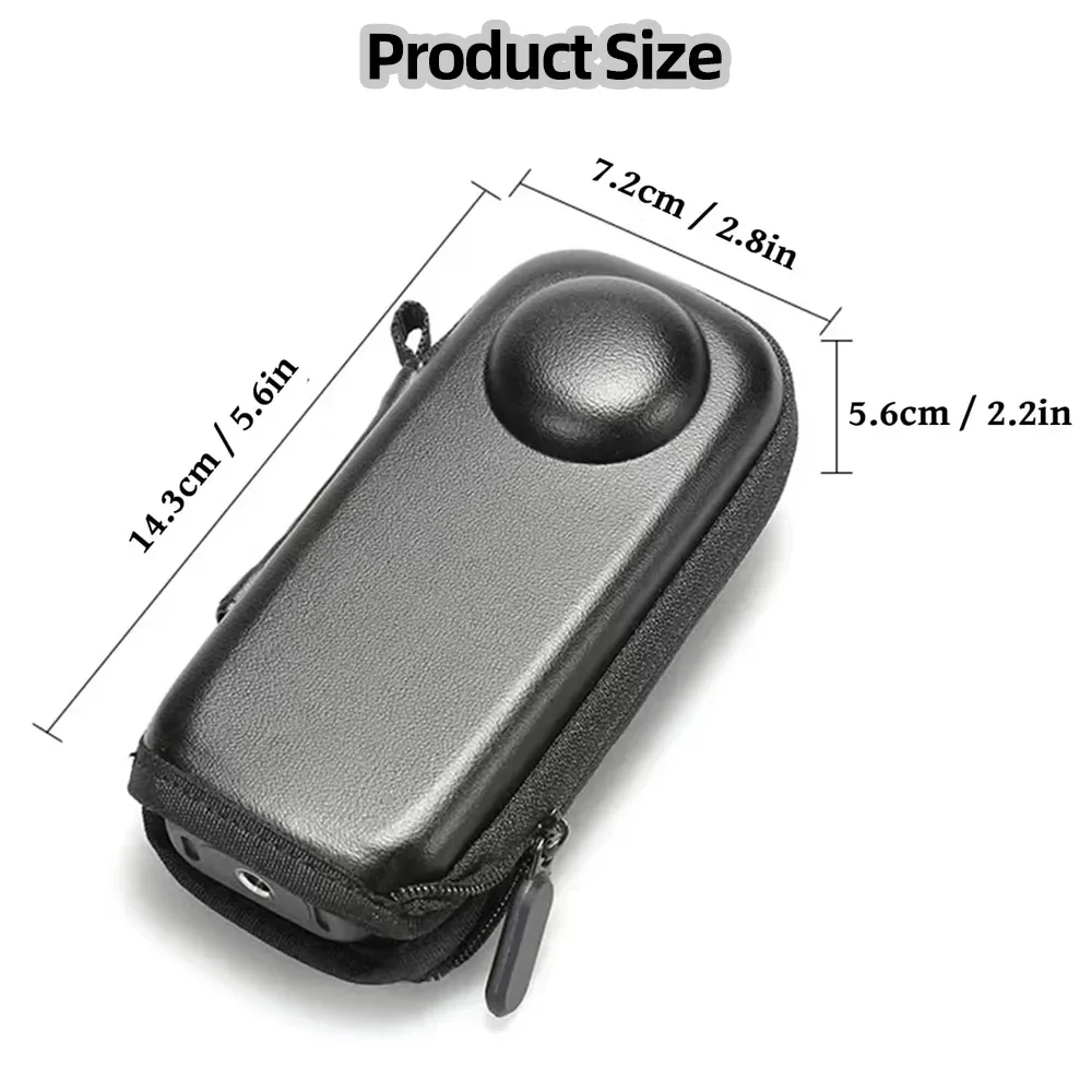 X5/X4/X3 Carrying Case Hard Shell Travel Storage Bag With Carabiner For Insta360 X3 X4 X5 Action Camera Accessories