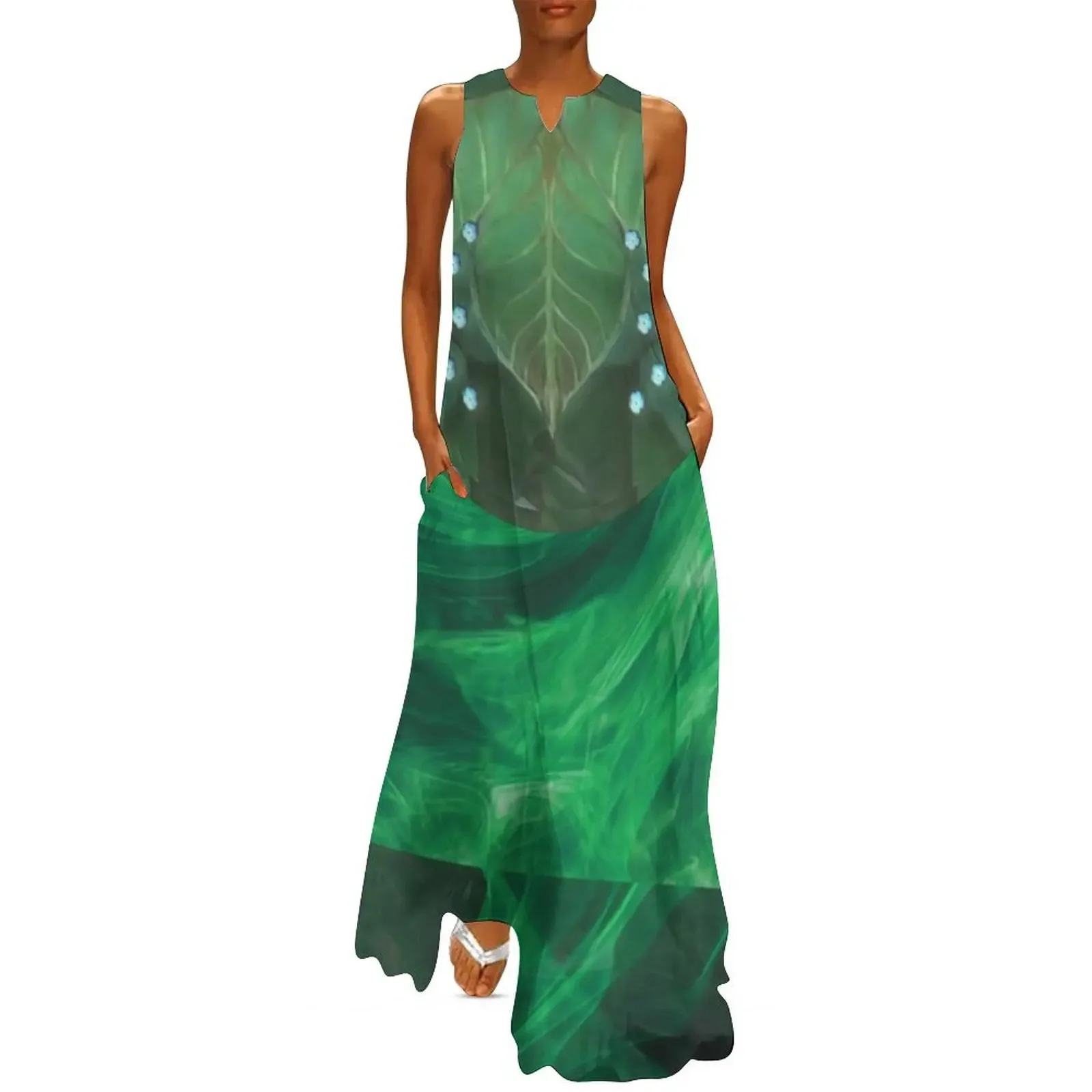 

Tales of Arcadia - Wizards: Nari of the Eternal Forest - Leaves Long Dress elegant evening dresses for women 2025 Dress