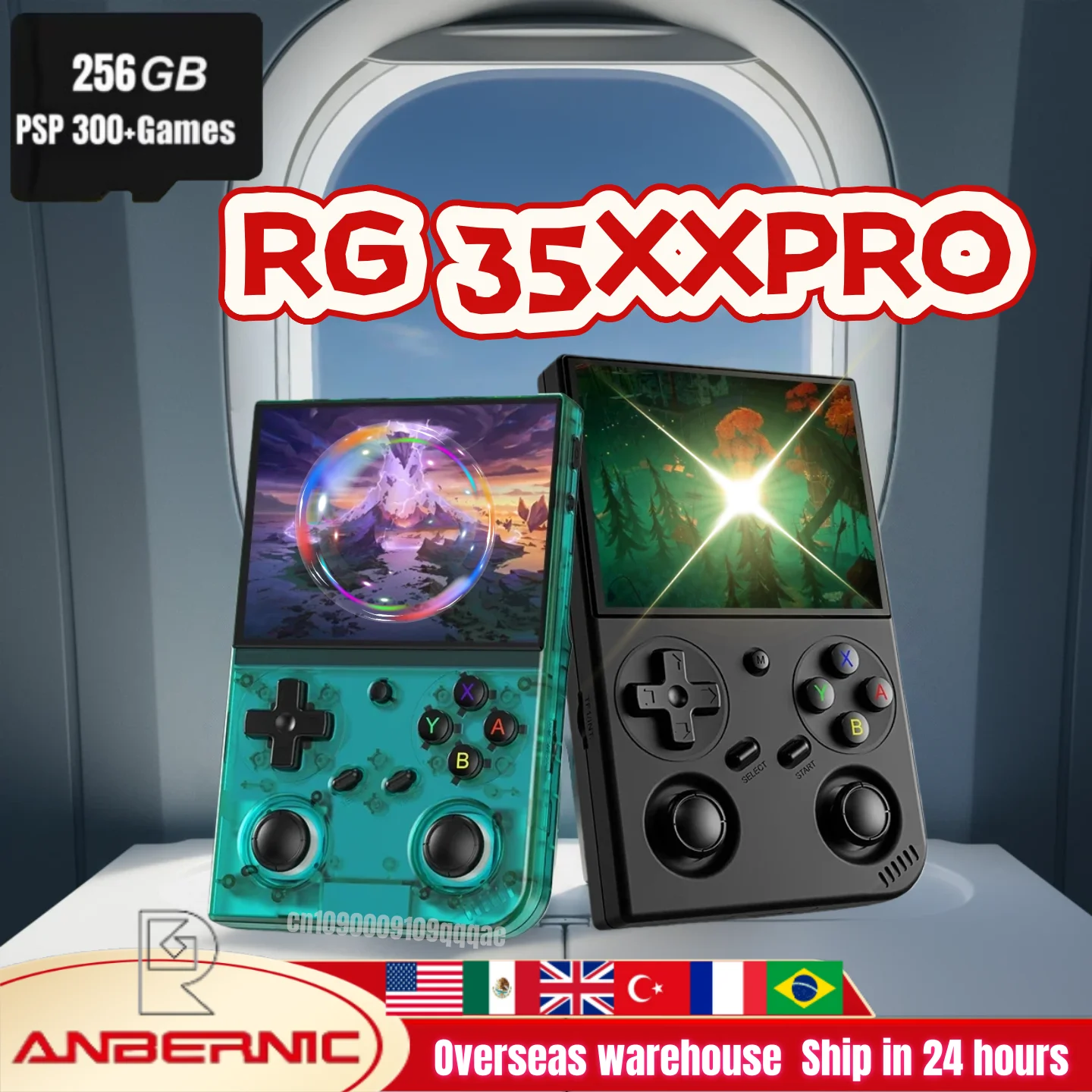 

Портативная игровая консоль ANBERNIC RG35XXPro, игровой плеер RG 35XXPro с поддержкой Wi-Fi, потоковой передачи, контроллера, вывода на HD TV, игр PSP.