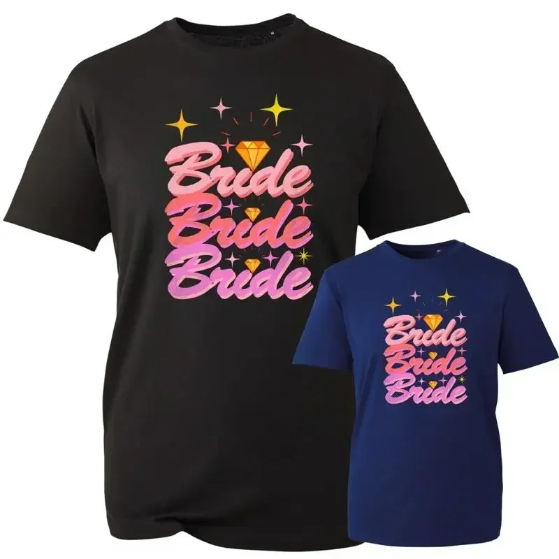 Bride T Shirt Bridal Shower Hen Party Future Mrs Womens Vintage Wear