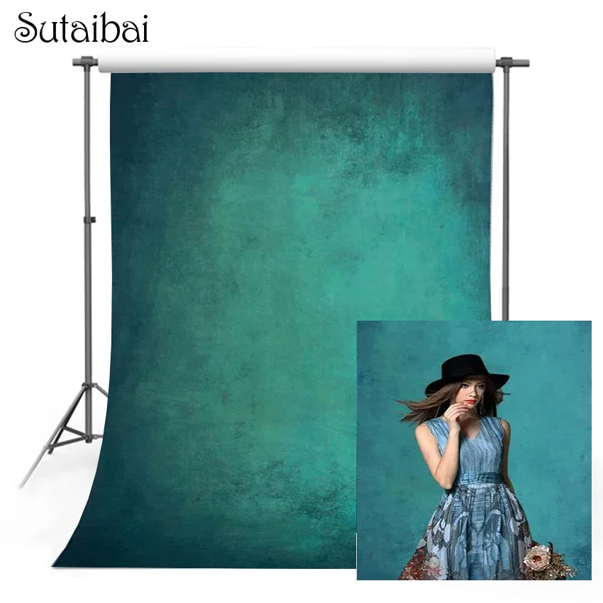 Dark Green Photo Backdrop Abstract Texture Background for Professional Portrait Photographers Photoshoot Studio Booth Props