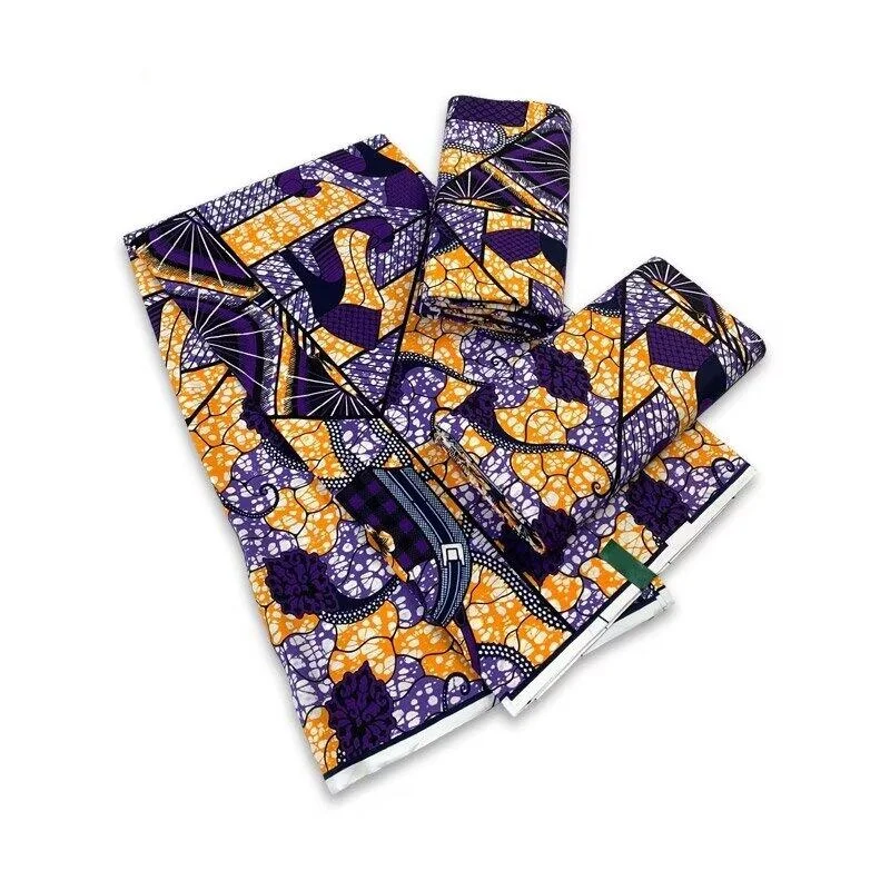 

Wholesale African Wax Prints Fabric Guaranteed Veritable Real Wax 6Yards African 100% Cotton Batik Ankara Fabric For Dress