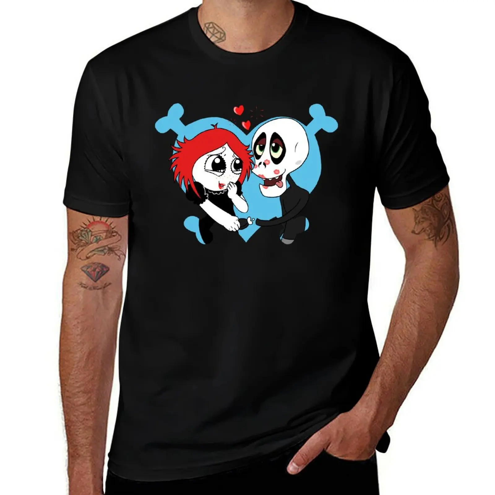 

Gloomy Kisses T-Shirt anime t shirts for man anime tshirt mens graphic t shirts T-Shirt