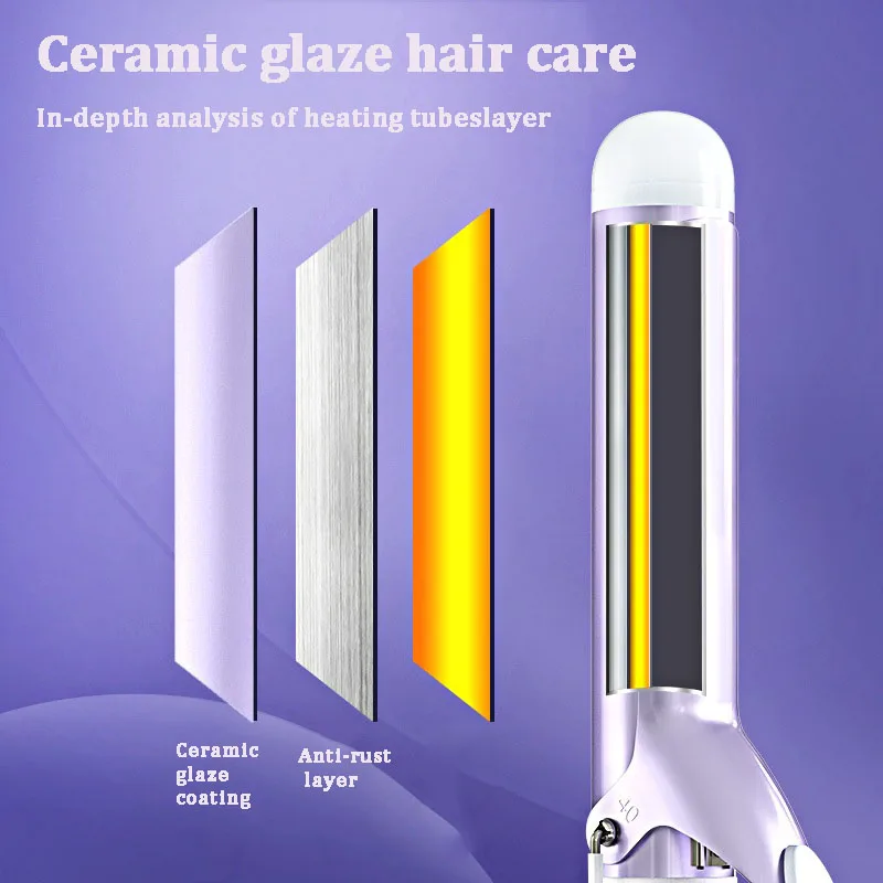 40mm baril de friser 30 secondes fers à friser à chauffage rapide Style coréen grande vague bigoudi Ion négatif céramique glaçure soins des cheveux