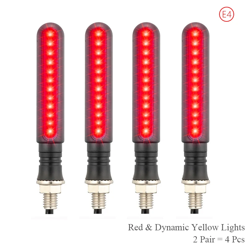 Universele LED Motor Richtingaanwijzers Achterlichten Lamp M10 12V Waterdichte Amber Flasher Indicator Blinker Moto Accessoires