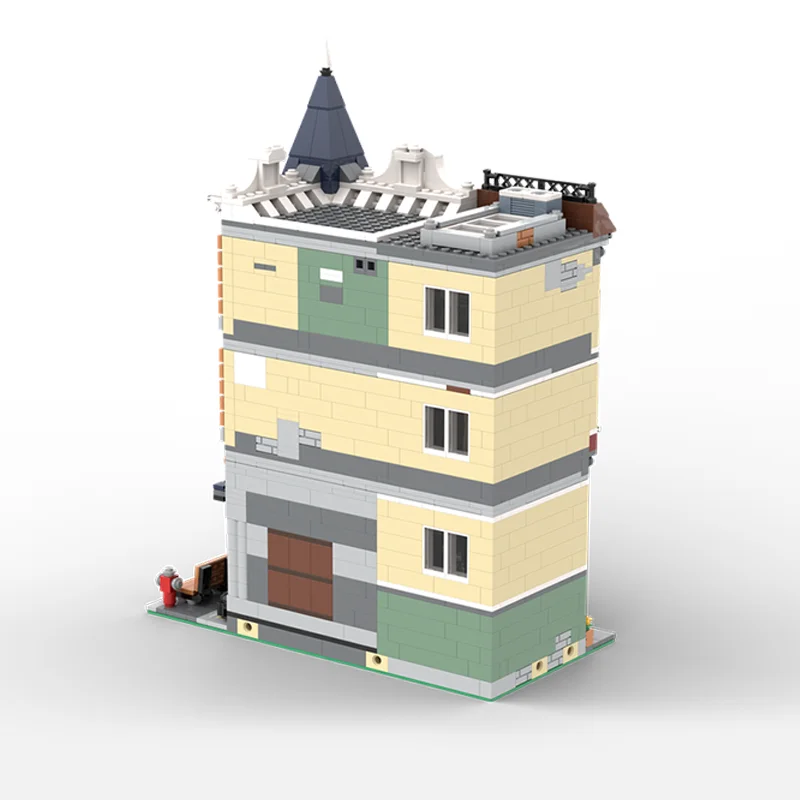 2029 قطعة MOC بارك شارع مخبز وحدات نموذج اللبنات البناء هدايا عيد الميلاد تجميع لتقوم بها بنفسك لعبة التعليم الطوب #3