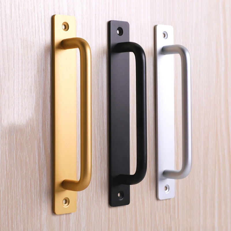 Door and window pull handle handle window wooden door balcony sliding door handle sliding door cabinet door simple no punching