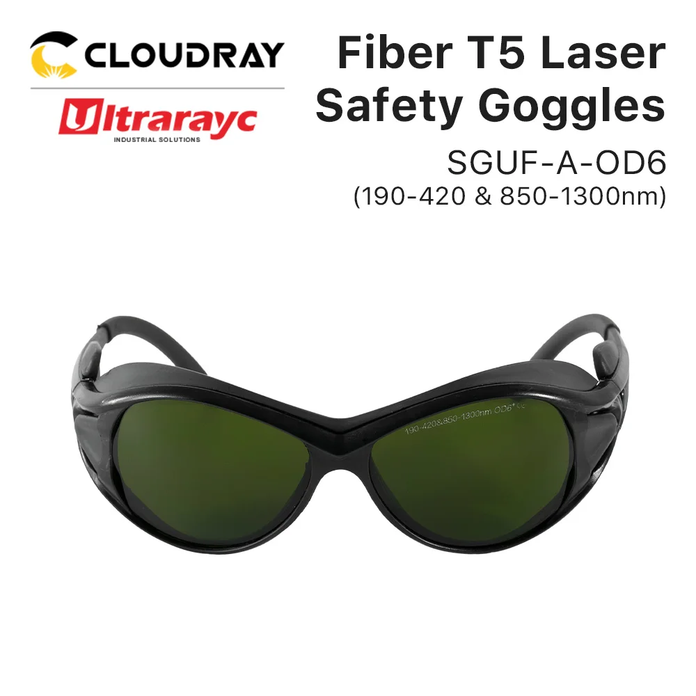 Ultrarayc 1064nm Laser Safety Goggles 190-420nm & 850-1300nm OD6+ CE Protective Goggles Style A For Fiber Laser