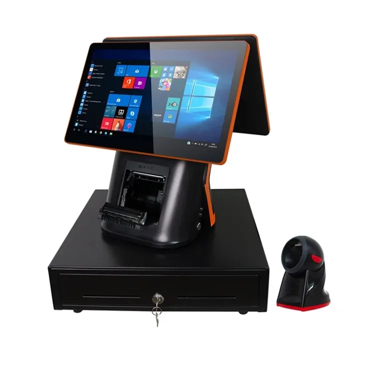 Cashier Machine Terminal Touch Screen POS System For Restaurant Supermarket Cashier Computer