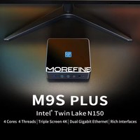 New Morefine Mini Computer M9S Twin Lake Intel N150 N100 DDR5 4800MHz PCIE3.0x4 2xLAN Office PC Windows 11 Pro NUC WiFi6 BT5.2