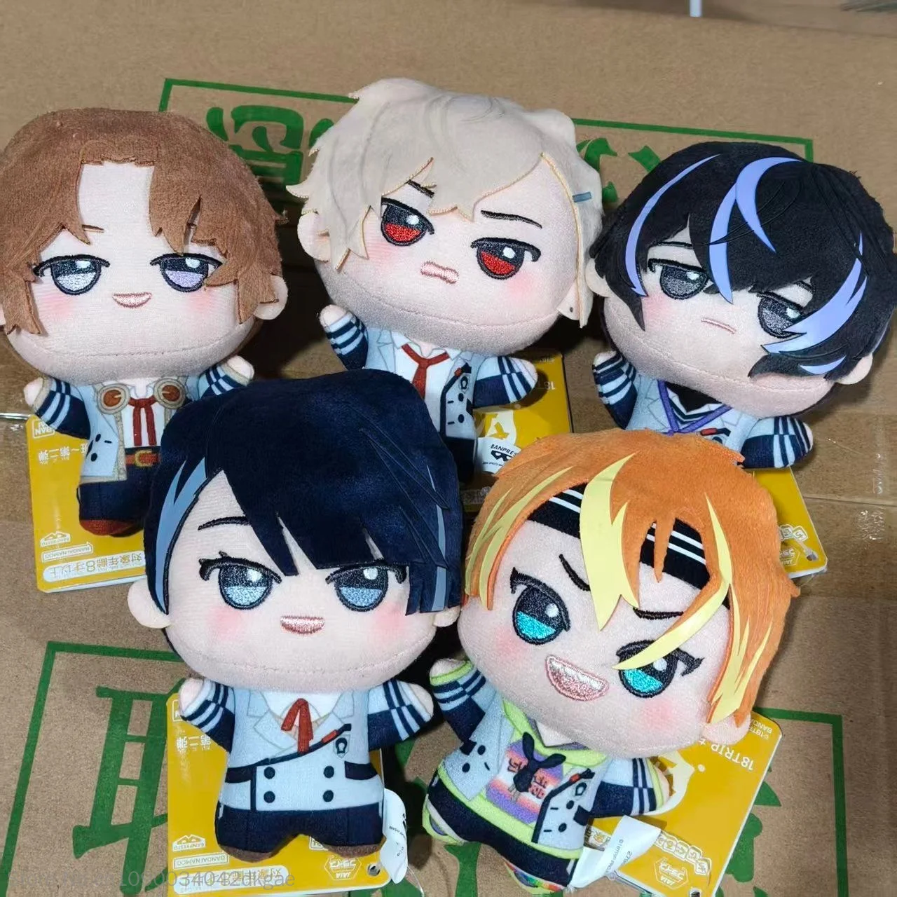 Banpresto In Stock 18Trip Q Version Plush Doll Vol 2 Nunu Plush Keychain Asa Hiru Ban Anime Collection Pendant For Anime Fans