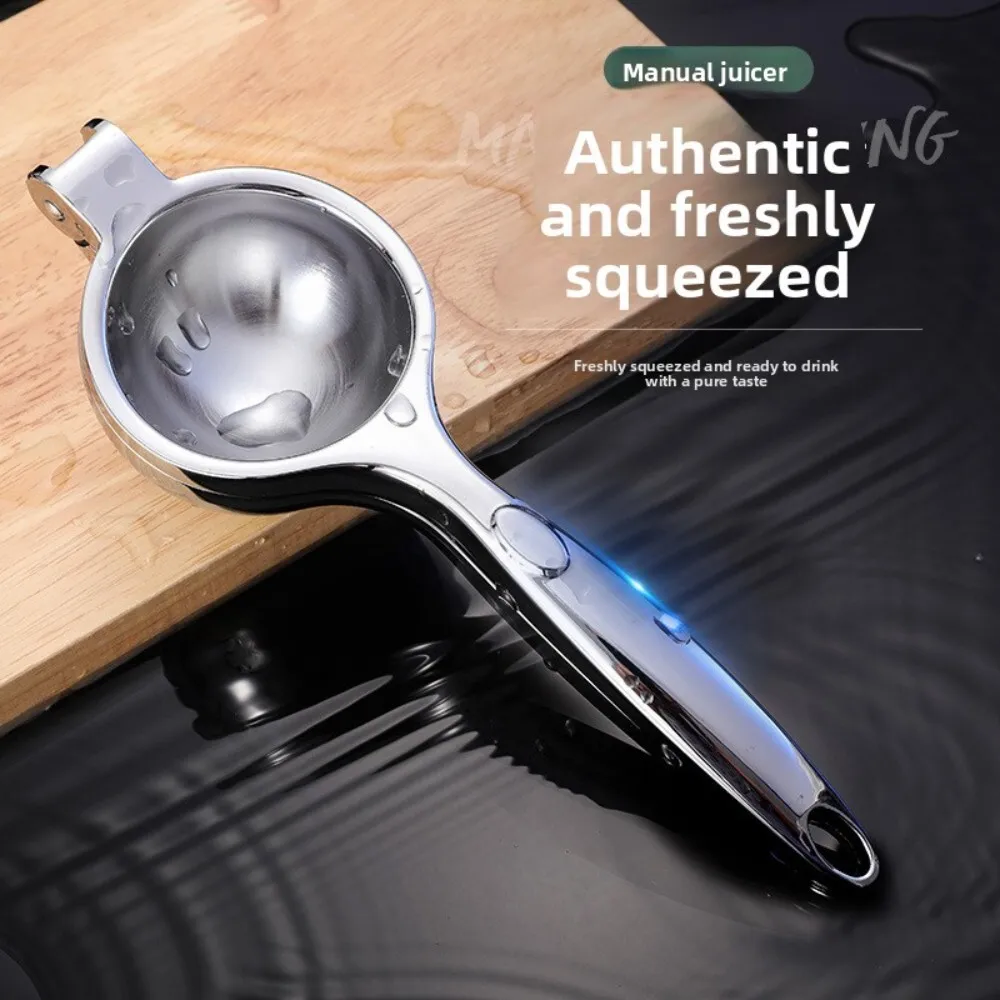 

Portable Manual Lemon Squeezer Made of Thickened Zinc Alloy for Home Kitchen Use Easy to Use Juice Press for Citrus Fruits