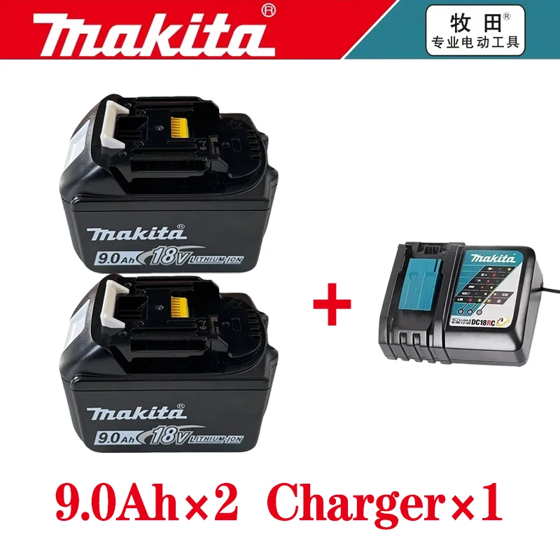 100% originele 18V Makita vervangende lithiumbatterij 5Ah 6Ah 9Ah Makita batterij BL1840 BL1830B BL1850B BL1850 BL1860 BL1815