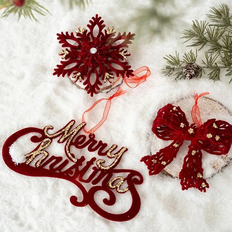 Decorazione natalizia plastica colorata fatta per alberi fatti a mano Ornamento regalo Decori HX6C