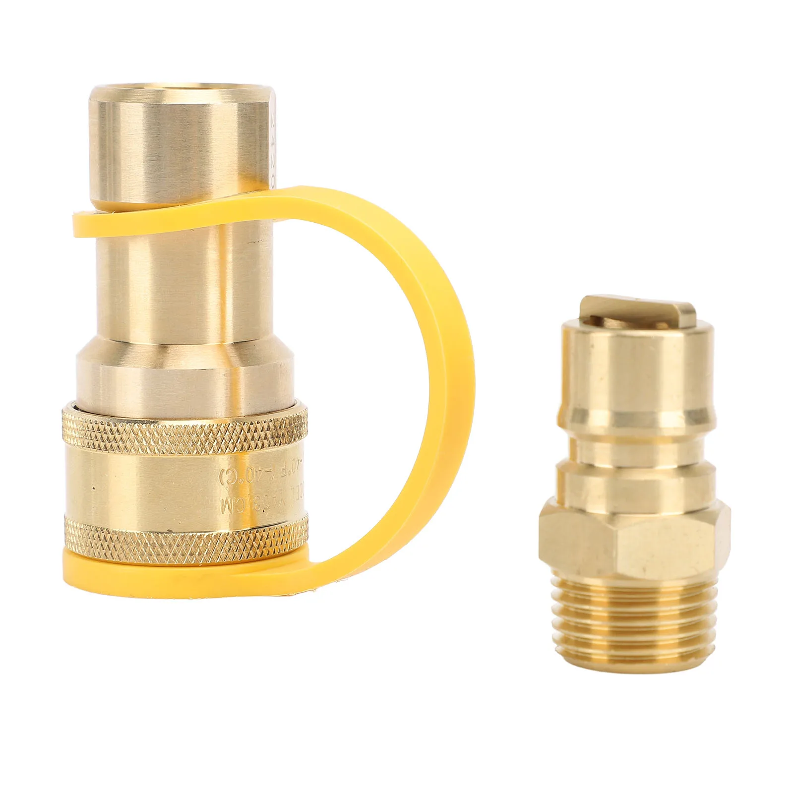 3pcs Gas Quick Connect Fittings Brass 1/2in Gas Quick Connect Adapter Kit for Rv Trailer Van